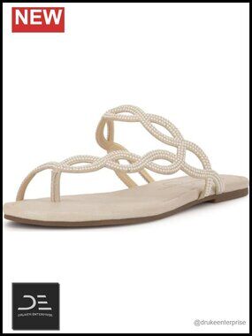 Women's Slingback Flat Sandals with Polyester Upper, Open Round Toe